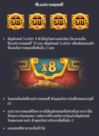 Treasures of Aztec สล็อตพีจี เครดิตฟรี KNG368 เกมไหนแตกดี