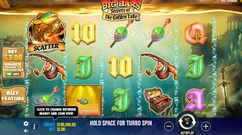 Big Bass Secrets Of The Golden Lake จาก เว็บเกมสล็อต Pramatic Play KNG368 สล็อต เว็บตรง
