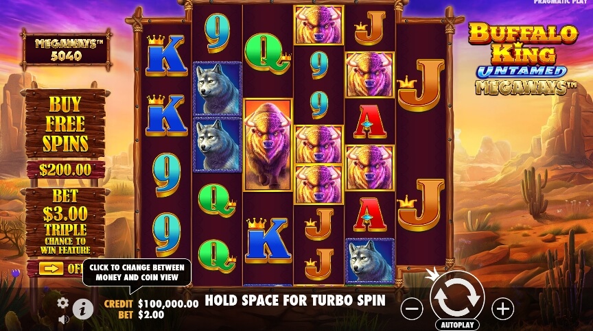 Buffalo King Untamed Megaways จากเว็บสล็อต Pragmatic Play เว็บสล็อต เว็บตรง