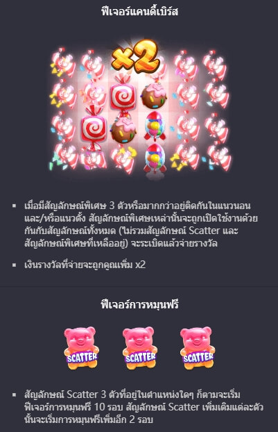 Candy Burst เกมส์ PG KNG368 เกมไหนแตกดี