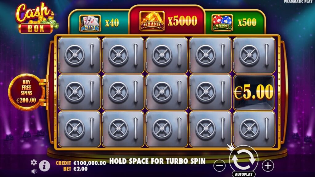 Cash Box จาก เว็บเกมสล็อต Pramatic Play KNG368 สล็อต เครดิตฟรี