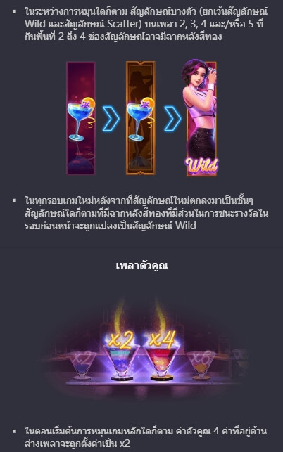 Cocktail Nights PG Slot เครดิตฟรี KNG368 เกมไหนแตกดี