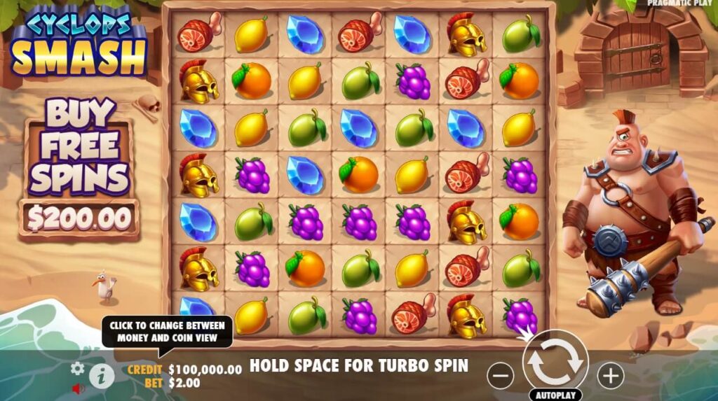 Cyclops Smash จาก เว็บเกมสล็อต Pramatic Play KNG368 สล็อตออนไลน์
