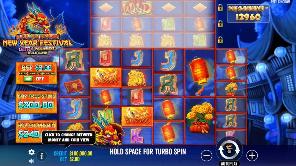 Floating Dragon New Year Festival Ultra Megaways Hold & Spin จาก เว็บเกมสล็อต Pramatic Play KNG368 สล็อต เว็บตรง