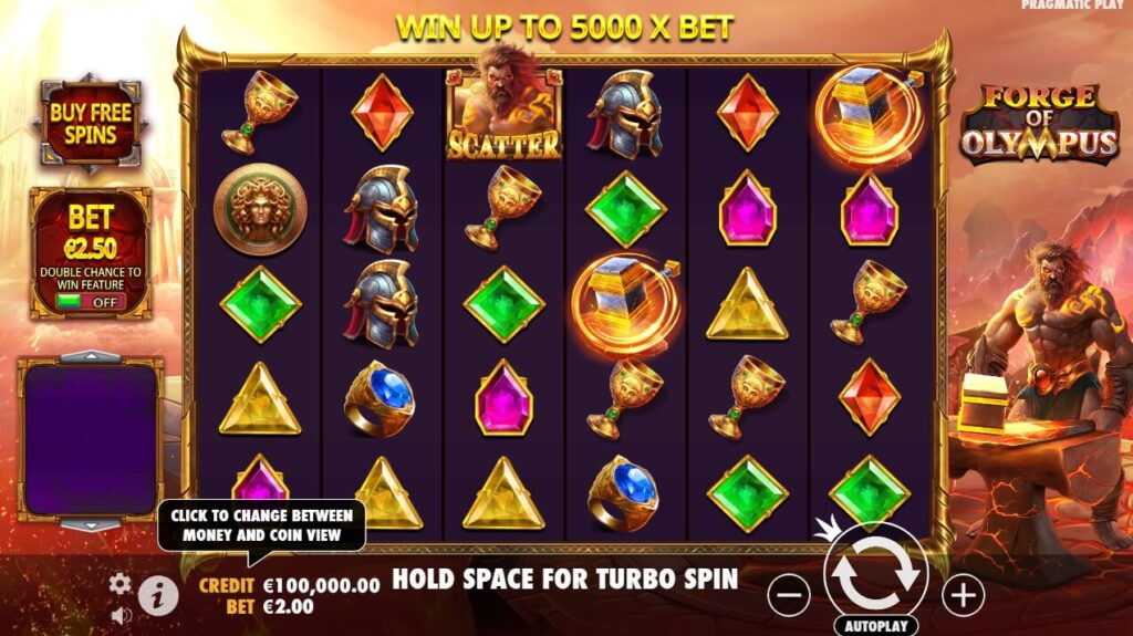 Forge of Olympus จาก เว็บเกมสล็อต Pramatic Play KNG368 สล็อต 66