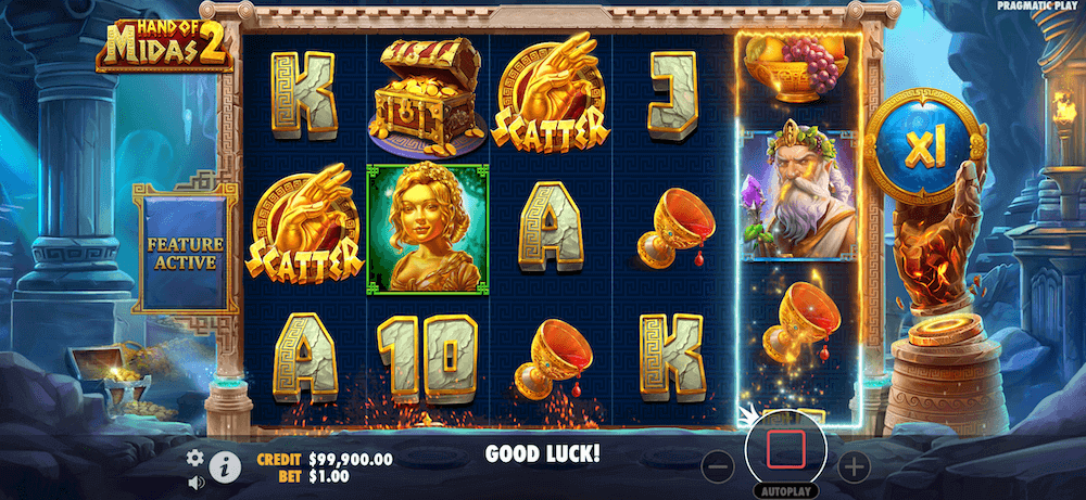 Hand Of Midas 2 จากเว็บสล็อต Pragmatic Play เกมสล็อต เว็บตรง