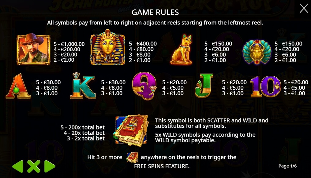 John Hunter and the Book Of Tut จาก เว็บเกมสล็อต Pramatic Play KNG368 สล็อต 168