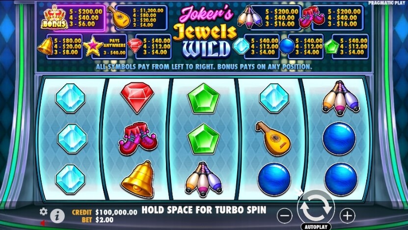 Joker’s Jewels Wild สล็อต Pragmatic Play สล็อต เครดิตฟรีฟ