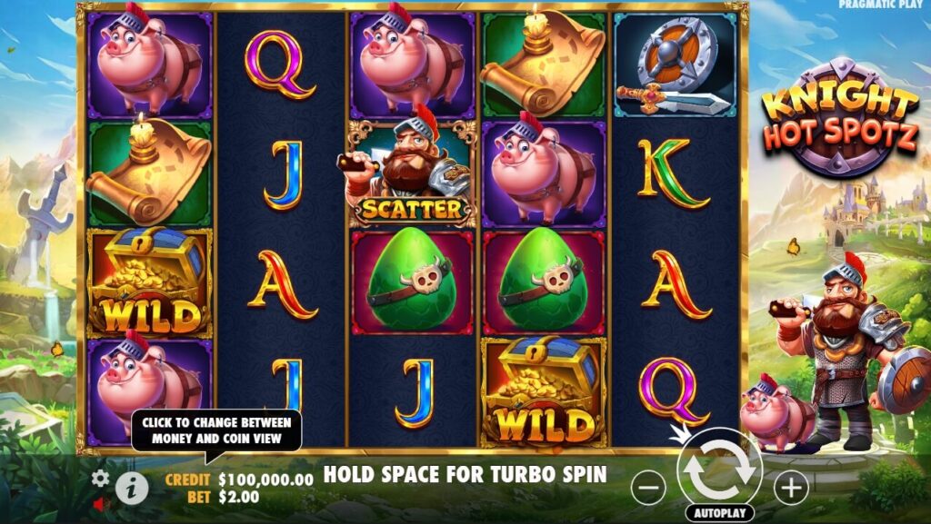 Knight Hot Spotz จาก เว็บเกมสล็อต Pramatic Play KNG368 สล็อต เว็บตรง