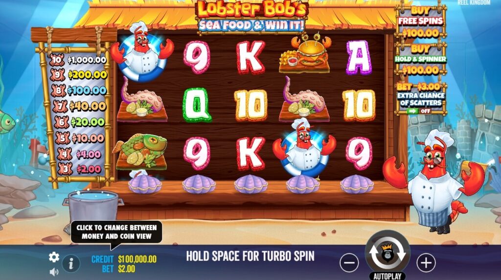 Lobster Bob's Crazy Crab Shack จาก เว็บเกมสล็อต Pramatic Play KNG368 สล็อต เว็บตรง