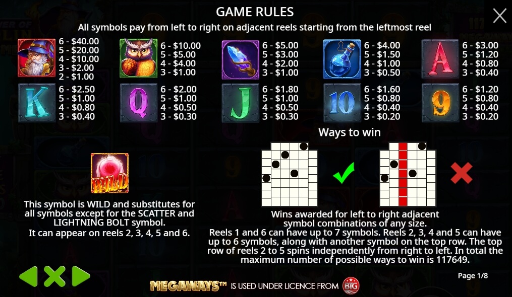 Power Of Merlin Megaways จาก เว็บเกมสล็อต Pramatic Play KNG368 สล็อต เว็บตรง 100