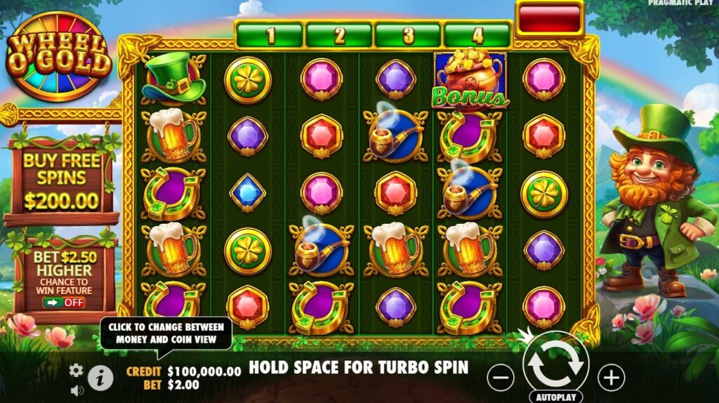 Wheel O'Gold จาก เว็บเกมสล็อต Pramatic Play KNG368 สล็อต 777