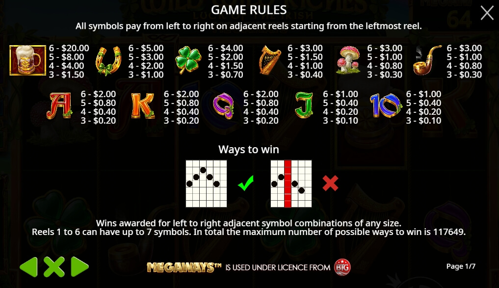 Wild Wild Riches Luck of the irish Megaways จาก เว็บเกมสล็อต Pramatic Play KNG368 เว็บสล็อต