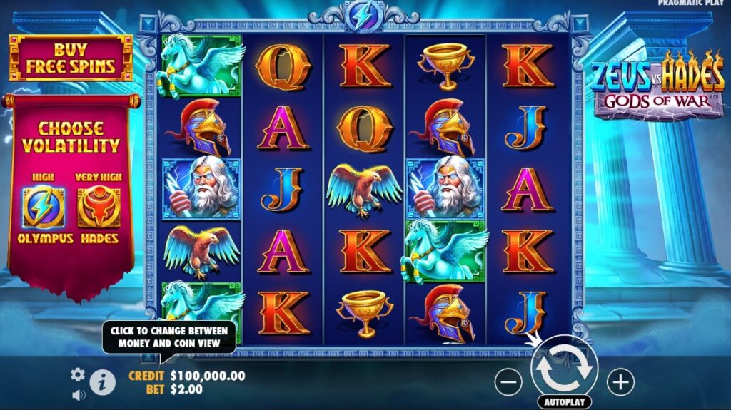 Zeus Vs Hades Gods Of War จาก เว็บเกมสล็อต Pramatic Play KNG368 เว็บสล็อต