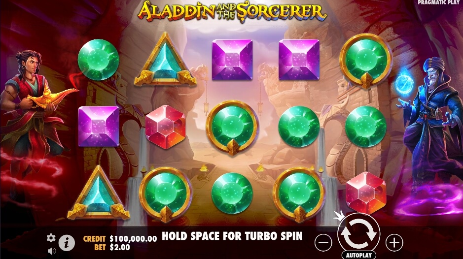 Aladdin and the Sorcerer จาก เว็บเกมสล็อต Pramatic Play KNG368 สล็อต 168