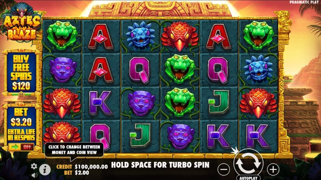 Aztec Blaze จาก เว็บเกมสล็อต Pramatic Play KNG368 สล็อต 666