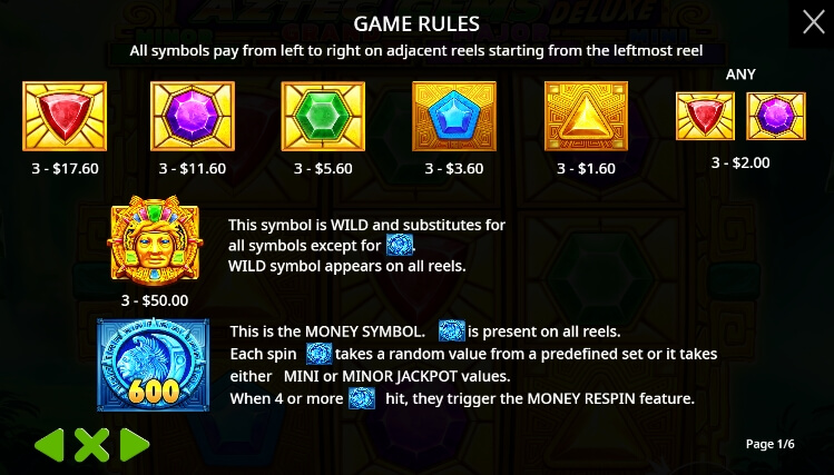 Aztec Gems Deluxe จาก เว็บเกมสล็อต Pramatic Play KNG368 สล็อต 789