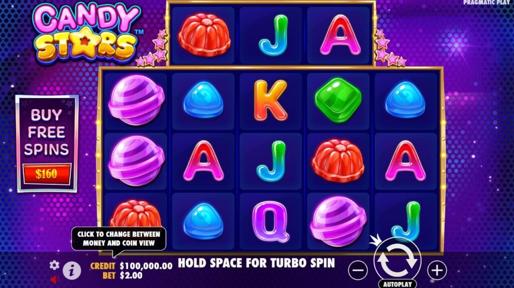 Candy Stars จาก เว็บเกมสล็อต Pramatic Play KNG368 สล็อต เครดิตฟรี