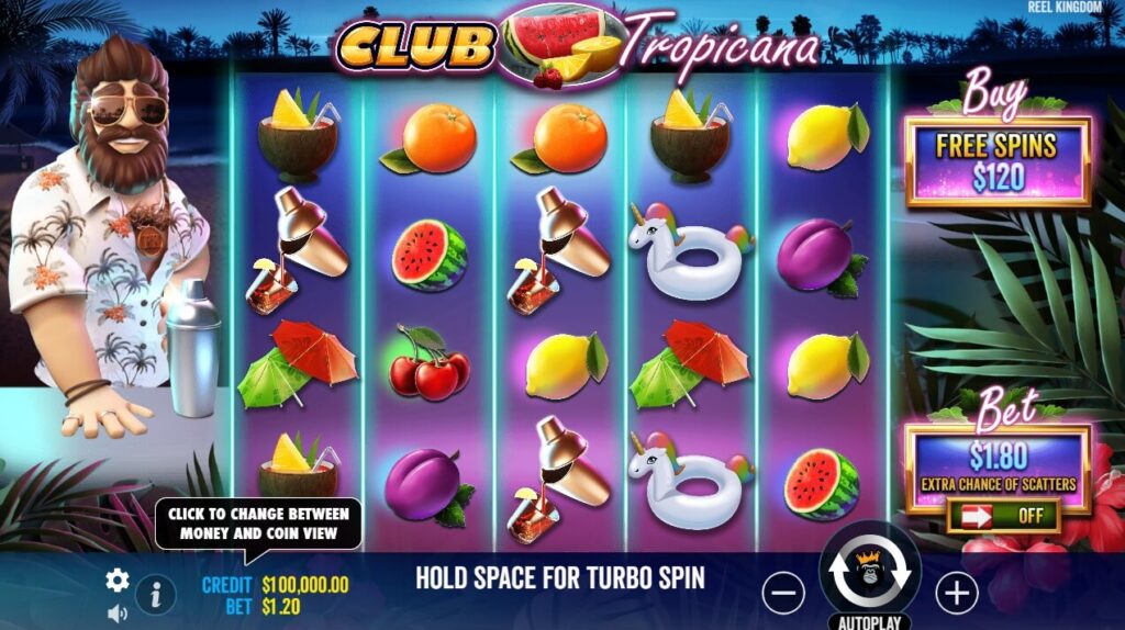 Club Tropicana จาก เว็บเกมสล็อต Pramatic Play KNG368 สล็อต เครดิตฟรี