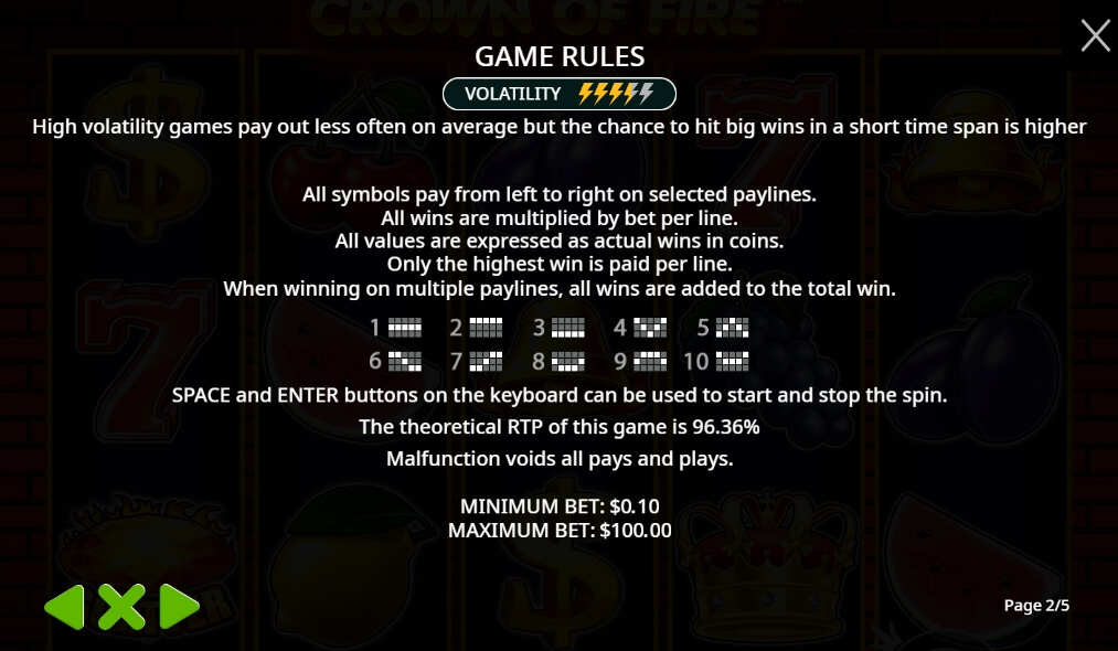 Crown of Fire จาก เว็บเกมสล็อต Pramatic Play KNG368 เว็บสล็อต ใหม่ล่าสุด