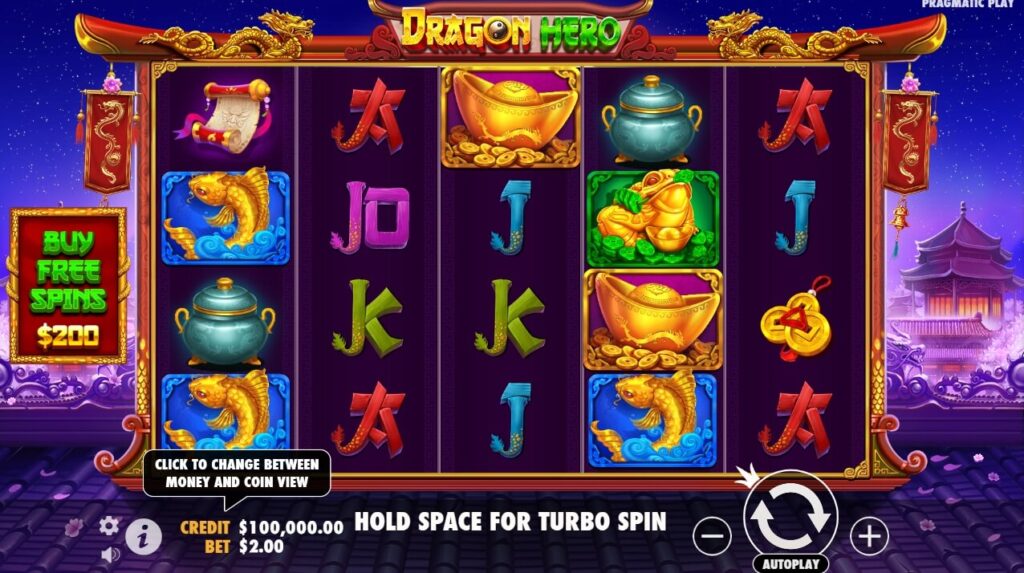 Dragon Hero จาก เว็บเกมสล็อต Pramatic Play KNG368 สล็อต เว็บตรง 100