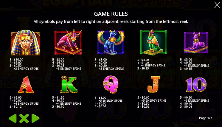 Egyptian Fortunes จาก เว็บเกมสล็อต Pramatic Play KNG368 เล่น สล็อต ฟรี