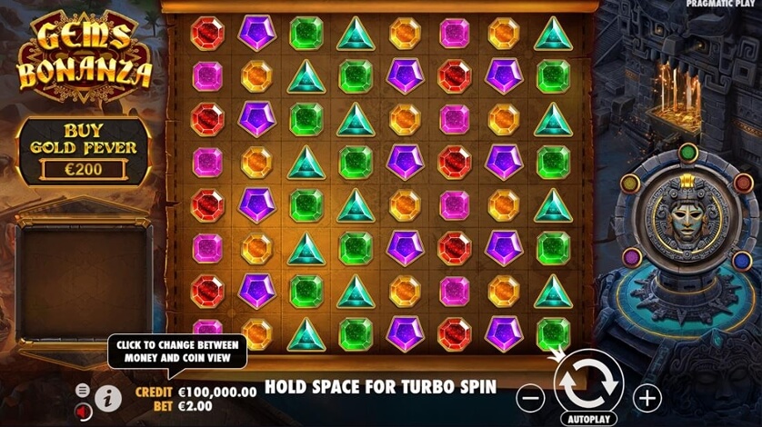 Gems Bonanza จาก เว็บเกมสล็อต Pramatic Play KNG368 สล็อต 168