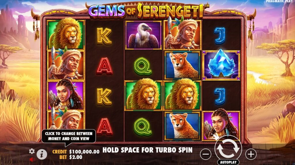 Gems of Serengeti จาก เว็บเกมสล็อต Pramatic Play KNG368 สล็อต เว็บตรง