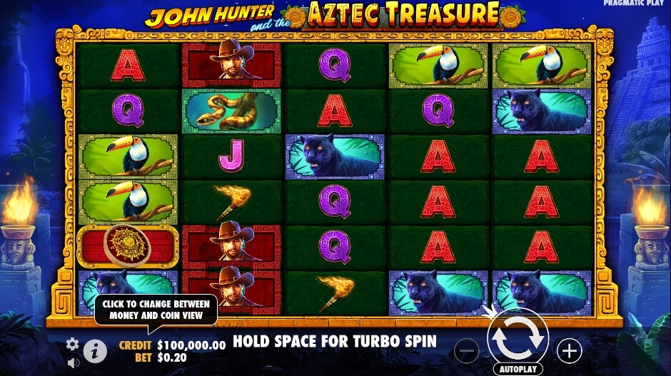 John Hunter and the Aztec Treasure จาก เว็บเกมสล็อต Pramatic Play KNG368 สล็อต เครดิตฟรี