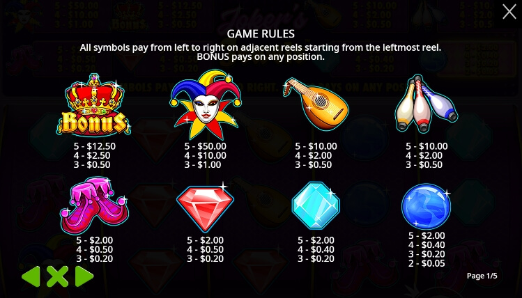 Joker’s Jewels จาก เว็บเกมสล็อต Pramatic Play KNG368 สล็อต 888