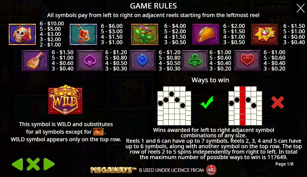 Muertos Multiplier Megaways จาก เว็บเกมสล็อต Pramatic Play KNG368 สล็อต 888
