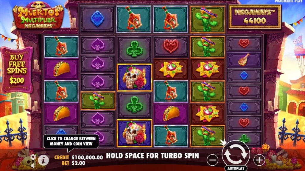 Muertos Multiplier Megaways จาก เว็บเกมสล็อต Pramatic Play KNG368 เว็บสล็อต