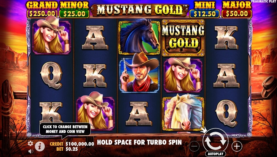 Mustang Gold จาก เว็บเกมสล็อต Pramatic Play KNG368 สล็อตออนไลน์