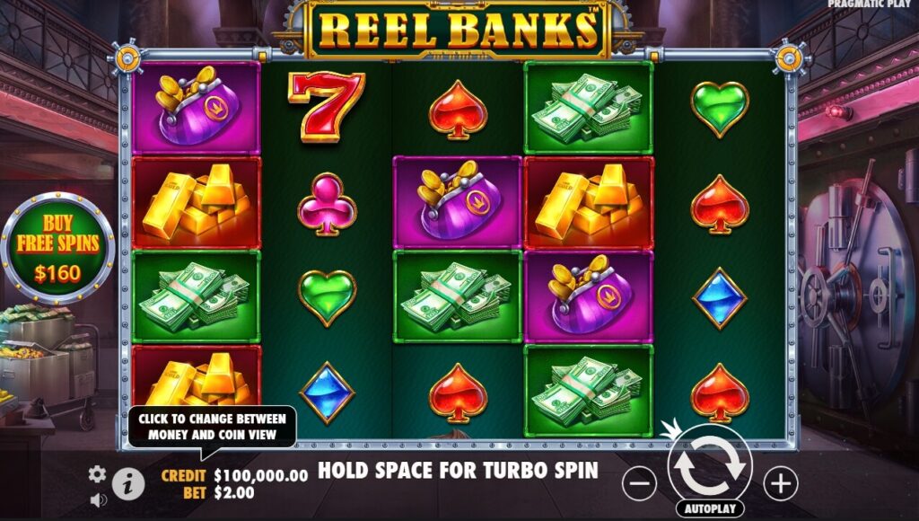 Reel Banks จาก เว็บเกมสล็อต Pramatic Play KNG368 สล็อต เว็บตรง