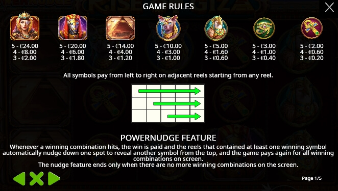Rise of Giza Powernudge จาก เว็บเกมสล็อต Pramatic Play KNG368 สล็อต เครดิตฟรี