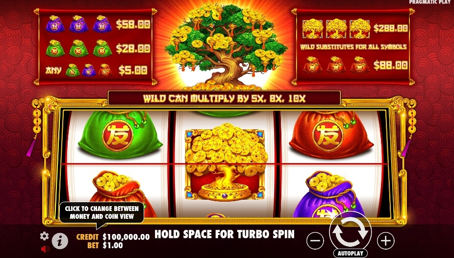 Tree of Riches จาก เว็บเกมสล็อต Pramatic Play KNG368 สล็อต เครดิตฟรี
