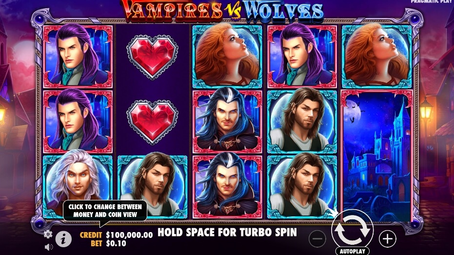 Vampires vs Wolves จาก เว็บเกมสล็อต Pramatic Play KNG368 สล็อต 777