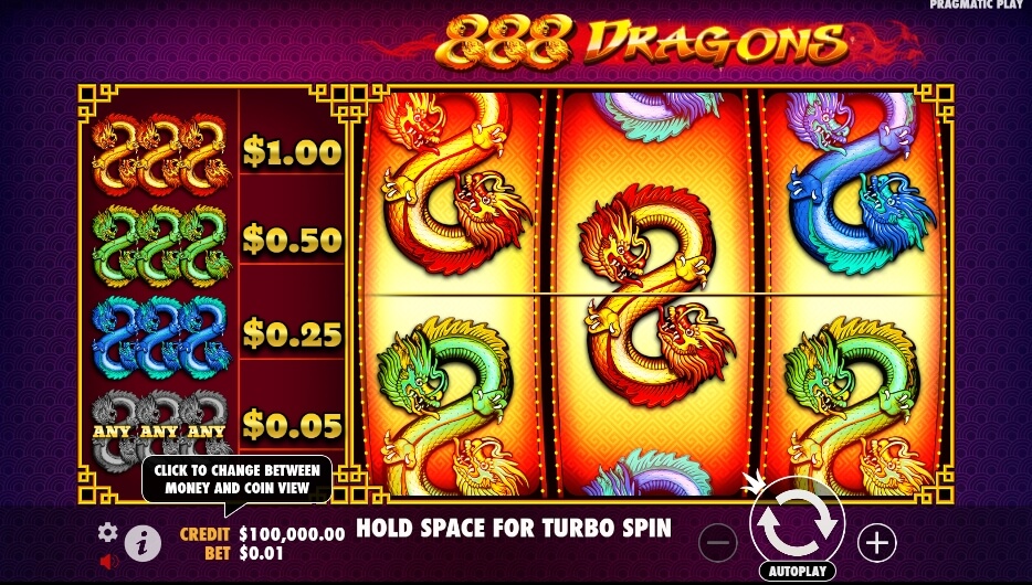 888 Dragons จาก เว็บเกมสล็อต Pramatic Play KNG368 เว็บสล็อต