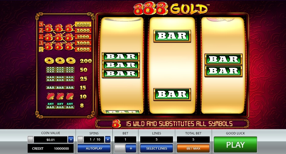 888 Gold จาก เว็บเกมสล็อต Pramatic Play KNG368 สล็อต แตกง่าย