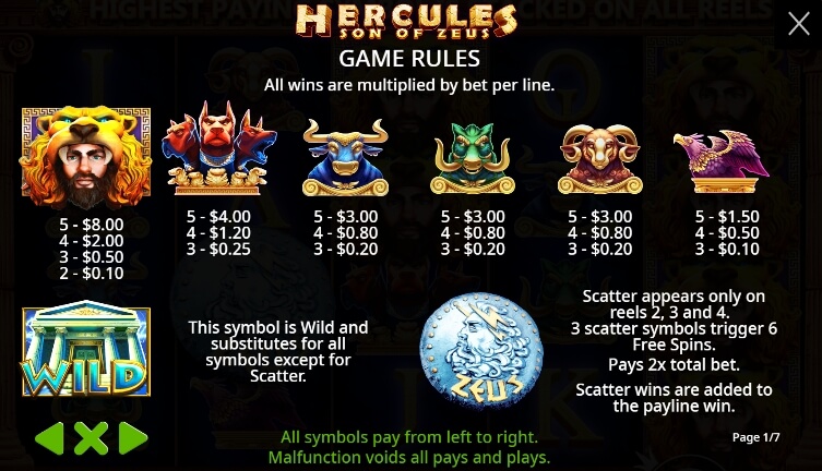 Hercules Son of Zeus จาก เว็บเกมสล็อต Pramatic Play KNG368 เล่น สล็อต ฟรี