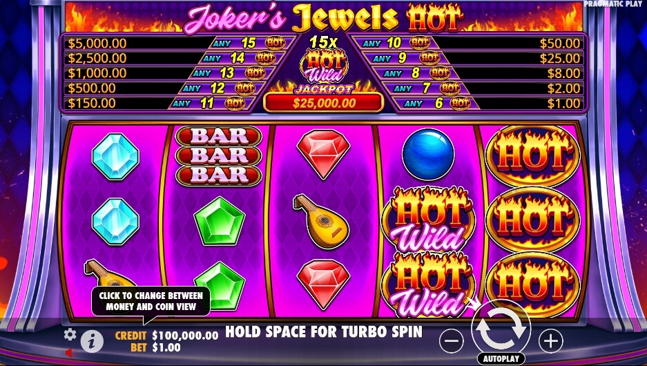 Joker’s Jewels Hot จาก เว็บเกมสล็อต Pramatic Play KNG368 สล็อต เว็บตรง 100