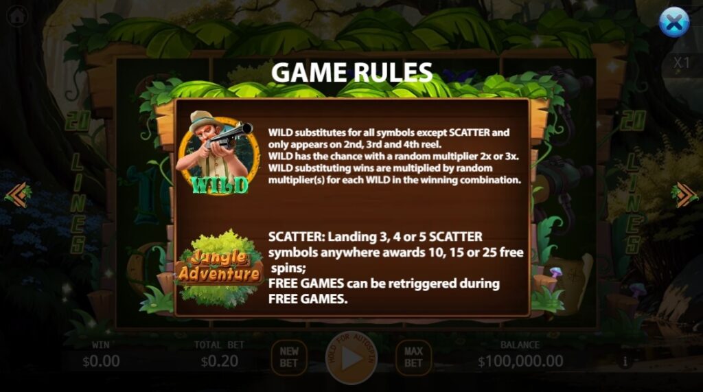 Jungle Adventure ค่าย Ka-gaming จาก kng สล็อต เครดิตฟรี