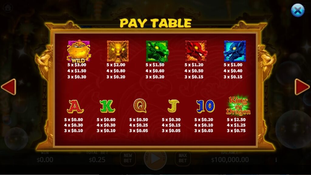 King of Dragon ค่าย Ka-gaming จาก kng สล็อตแตก