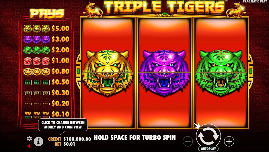 Triple Tigers จาก เว็บเกมสล็อต Pramatic Play KNG368 เว็บสล็อต ใหม่ล่าสุด