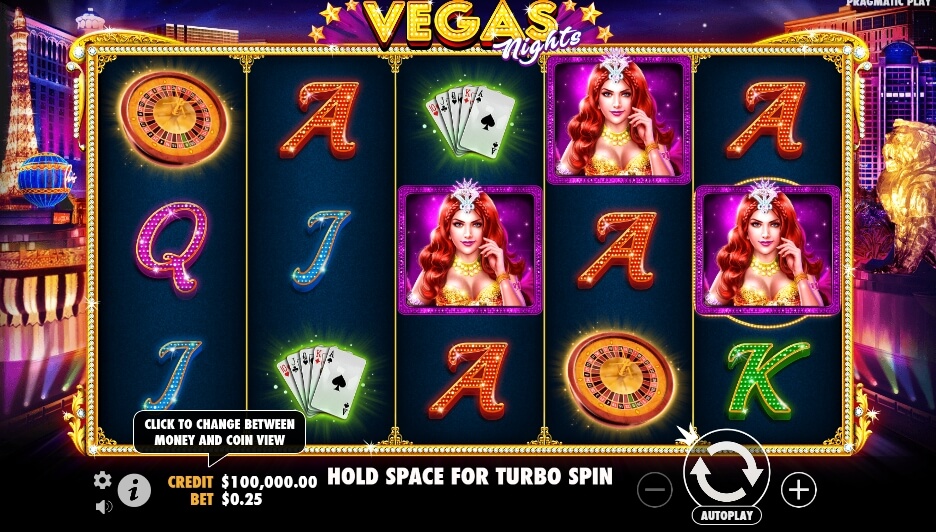 Vegas Nights จาก เว็บเกมสล็อต Pramatic Play KNG368 เล่น สล็อต ฟรี