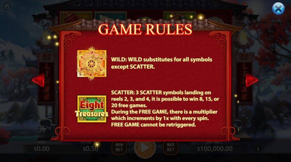 Eight Treasures ค่าย Ka-gaming จาก kng สล็อต 168