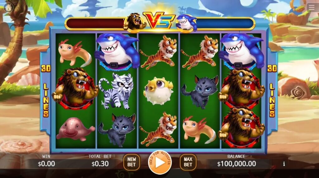 Lion vs. Shark ค่าย Ka-gaming จาก kng เว็บสล็อต