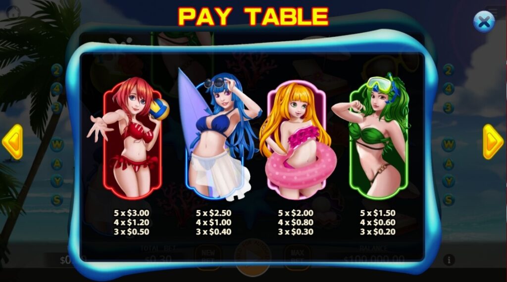 Sunny Bikini ค่าย Ka-gaming จาก kng เล่น สล็อต ฟรี