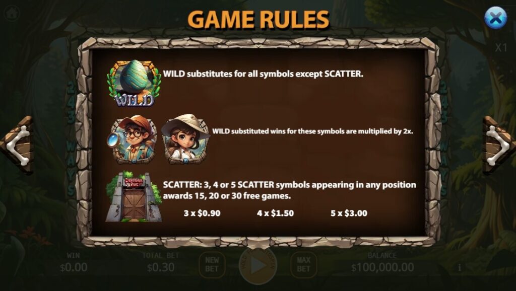 Dinosaur Park ค่าย Ka-gaming จาก kng สล็อต วอเลท