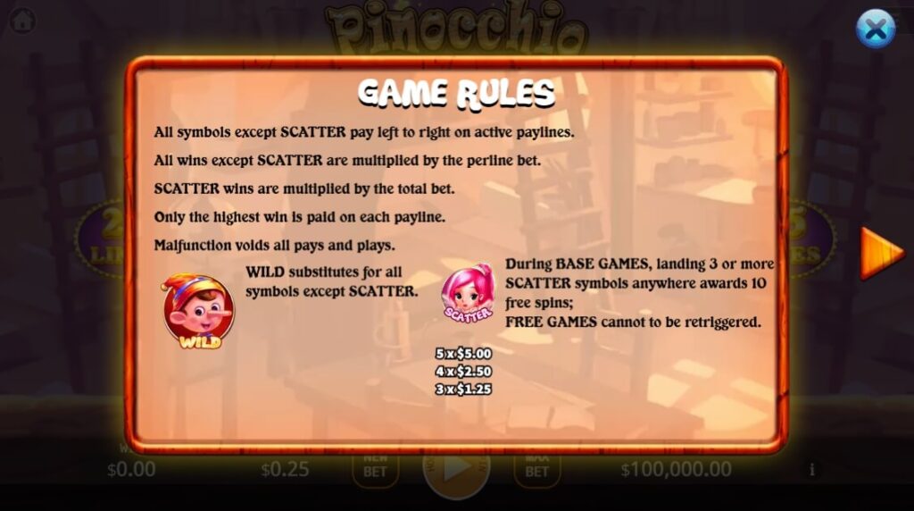 Pinocchio ค่าย Ka-gaming จาก kng สล็อต 168